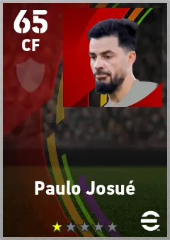Paulo Josue eFootball 2026 player card — 65 OVR CF
