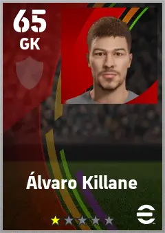 Alvaro Killane eFootball 2026 player card — 65 OVR GK