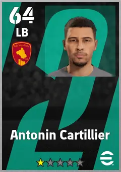 Antonin Cartillier eFootball 2026 player card, 64 OVR LB
