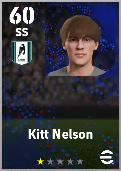 Kitt Nelson eFootball 2026 player card — 60 OVR SS