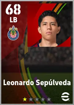 Leonardo Sepulveda eFootball 2026 player card — 68 OVR LB