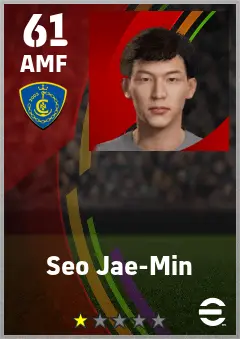 Seo Jae-Min eFootball 2026 player card — 61 OVR AMF