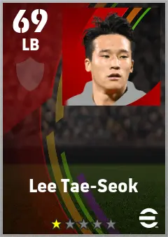Lee Tae-Seok eFootball 2026 player card — 69 OVR LB