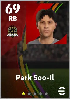 Park Soo-Il eFootball 2026 player card — 69 OVR RB