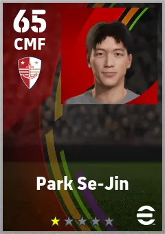 Park Se-Jin eFootball 2026 player card — 65 OVR CMF