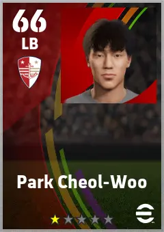 Park Cheol-Woo eFootball 2026 player card — 66 OVR LB