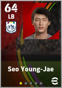 Seo Young-Jae eFootball 2026 player card — 64 OVR LB