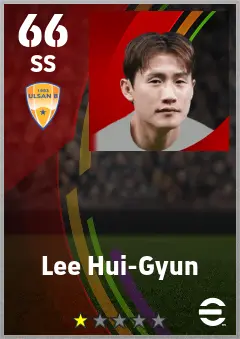 Lee Hui-Gyun eFootball 2026 player card — 66 OVR SS