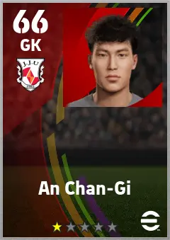 An Chan-Gi eFootball 2026 player card — 66 OVR GK