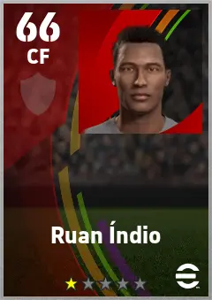 Ruan Indio eFootball 2026 player card — 66 OVR CF
