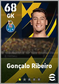 Goncalo Ribeiro eFootball 2026 player card — 68 OVR GK