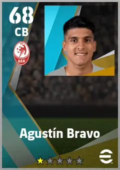 Agustin Bravo eFootball 2026 player card — 68 OVR CB
