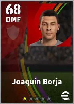 Joaquin Borja eFootball 2026 player card — 68 OVR DMF