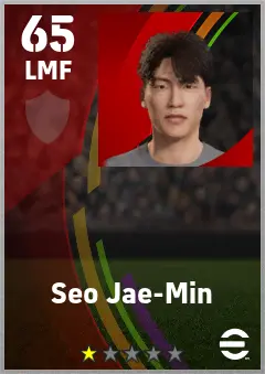 Seo Jae-Min eFootball 2026 player card — 65 OVR LMF