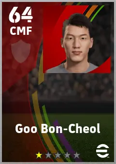 Goo Bon-Cheol eFootball 2026 player card — 64 OVR CMF