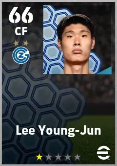 Lee Young-Jun eFootball 2026 player card — 66 OVR CF