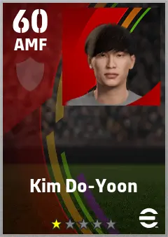 Kim Do-Yoon eFootball 2026 player card — 60 OVR AMF