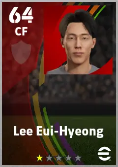 Lee Eui-Hyeong eFootball 2026 player card — 64 OVR CF