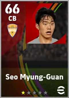 Seo Myung-Guan eFootball 2026 player card — 66 OVR CB