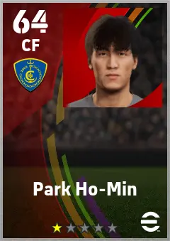 Park Ho-Min eFootball 2026 player card — 64 OVR CF