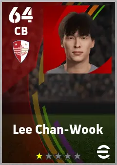 Lee Chan-Wook eFootball 2026 player card — 64 OVR CB