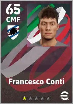 Francesco Conti eFootball 2026 player card — 65 OVR CMF
