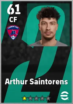 Arthur Saintorens eFootball 2026 player card, 61 OVR CF
