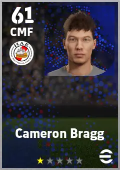 Cameron Bragg eFootball 2026 player card — 61 OVR CMF