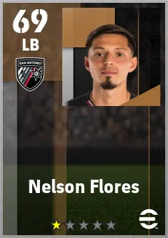 Nelson Flores eFootball 2026 player card — 69 OVR LB