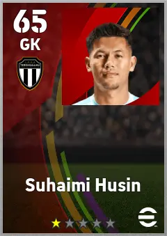 Suhaimi Husin eFootball 2026 player card — 65 OVR GK