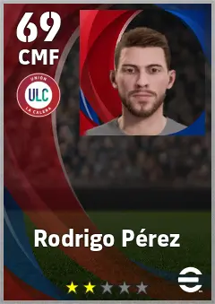 Rodrigo Perez eFootball 2026 player card, 69 OVR CMF