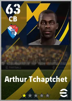 Arthur Tchaptchet eFootball 2026 player card — 63 OVR CB