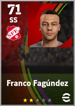 Franco Fagundez eFootball 2026 player card — 71 OVR SS