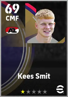 Kees Smit eFootball 2026 player card — 69 OVR CMF