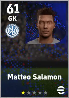 Matteo Salamon eFootball 2026 player card — 61 OVR GK