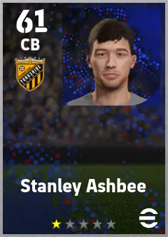 Stanley Ashbee eFootball 2026 player card — 61 OVR CB