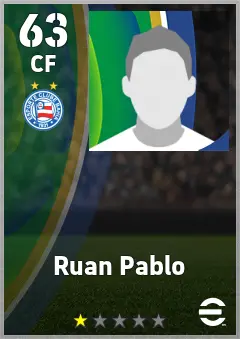 Ruan Pablo eFootball 2026 player card — 63 OVR CF