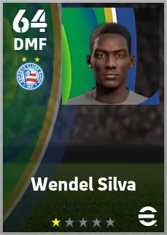 Wendel Silva eFootball 2026 player card — 64 OVR DMF