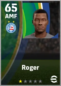 Roger eFootball 2026 player card — 65 OVR AMF