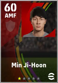 Min Ji-Hoon eFootball 2026 player card — 60 OVR AMF