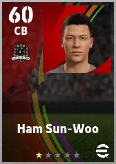 Ham Sun-Woo eFootball 2026 player card — 60 OVR CB
