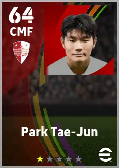 Park Tae-Jun eFootball 2026 player card — 64 OVR CMF