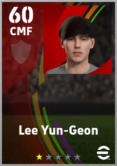 Lee Yun-Geon eFootball 2026 player card — 60 OVR CMF