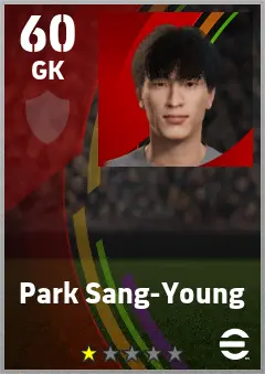 Park Sang-Young eFootball 2026 player card — 60 OVR GK