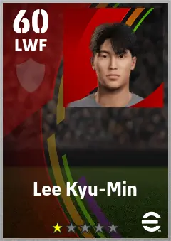 Lee Kyu-Min eFootball 2026 player card — 60 OVR LWF