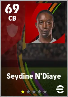 Seydine N Diaye eFootball 2026 player card — 69 OVR CB