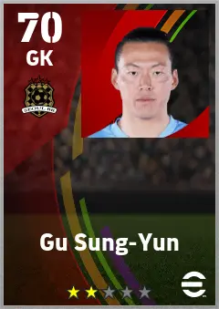 Gu Sung-Yun eFootball 2026 player card — 70 OVR GK