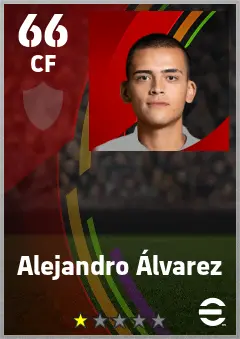Alejandro Alvarez eFootball 2026 player card — 66 OVR CF