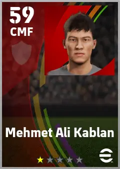 Mehmet Ali Kablan eFootball 2026 player card — 59 OVR CMF