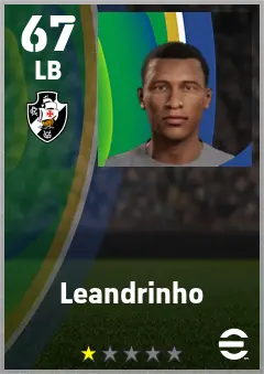 Leandrinho eFootball 2026 player card — 67 OVR LB